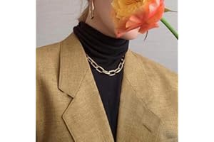 TseenYi - Collana punk con catena spessa, gioiello per donne e ragazze