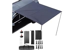 SALYEELULY Campervan Awning | Car Awning Camping Tent | Car Tent Camping Sun Canopy Anti-UV Tailgate Awning Tent Car Waterproof Van Awning Car Boot Tent SUV for Cam-per Van, Motorhome or Caravans