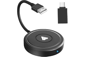 LEIFTSNE Wireless Android Auto Adapter, 5GHZ Wireless Android Auto Dongle Konvertiert Wired-Android Auto zu Wireless für Android 11 und Höher,Plug and Play,Automatische Verbindung