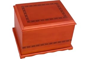 MAKEY'S Wood Urn for Human Ashes Male/Female,Professional Wooden Cremation Box for Decorative¡­