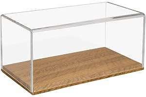 HMF Akrylmonter/-vitrin med träbas för modellbilar, transparent, 30 x 15 x 14 cm, 46873