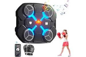 AVCXEC Macchina da Boxe Musicale, Macchina Elettronica da Boxe Musicale montata a Parete, Bluetooth Music Boxing Machine, per la Formazione Domestica e lintrattenimento della Famiglia