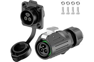 E-WeiChat EW-LP16 Conector industrial estanco IP68 Conector de aviación Conector circular con carcasa de plástico PBT Conector eléctrico de liberación rápida M16 2-9 Pines Enchufe de brida (3 Pines)