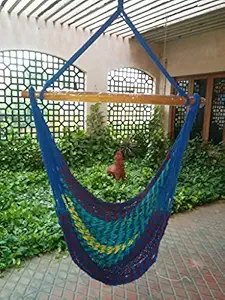 Hangit Cotton Swing Chair (Ocean Blue, 50 Centimeters) (HMC 001)