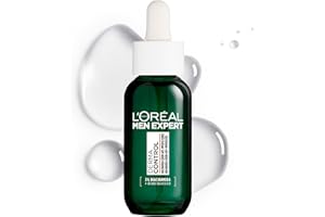 L'OREAL PARIS L'ORÉAL Paris Men Expert Derma Control Sérum Anti-Imperfecciones Con Niacinamida Y Ácido Salicílico, para Hombre con Piel Grasa y Tendencia Acneica. Reduce las Manchas y Marcas Post Acné
