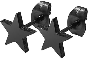 Soul-Cats 1 paio di orecchini a stella nera