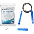 Live Equip CPAP Cleaning Brush with Live Equip CPAP & BiPAP Hypoallergenic Filter for S9 and Air 10 Style Machines | Best Fit | Hygienic | Easy to use | with Four Layered Filtration
