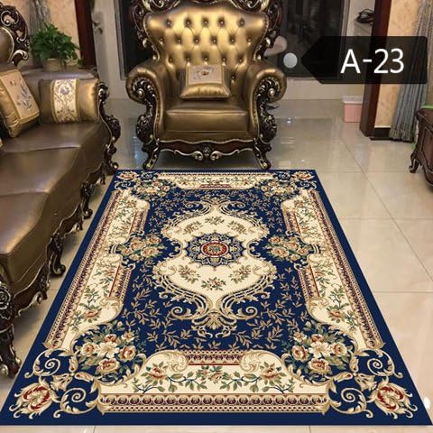 BAGEHUA Home Living Room Sofa Carpet Coffee Table Pad Study Study Bed Bed M Tatami Thin Mat Washable,80 × 120Cm,Dark Blue 23