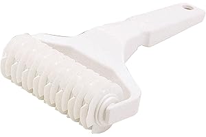 KITCHENCRAFT KC BLUE Kitchen Craft - Roulette à Pâtisserie en Treillis, 21 x 13 cm - Blanc