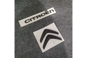 DFVOOP EmblèMe Logo Voiture, pour Citroen C3-XR C4 C3 C5 C1 C2 Berlingo Celysee Lettres Insigne Autocollant Porte,Côté Autocollant Emblème de Lettres Voiture Accessoires,G