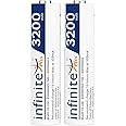 ENVIE® (AA3200RTU2PL) Infinite Plus AA High Capacity 3200mAh Ni-MH Rechargeable Battery, Low Self Discharge & Ready to Use (Pack of 2)