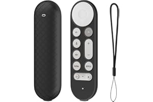FTRONGRT Etui kompatybilne z Google TV Streamer 4K 2024, elastyczny silikon, ochrona przed upadkiem i kolizją, lekka, odporna na wstrząsy osłona ochronna. Czarne
