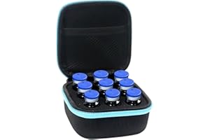 ALNKDH Insulin Fridge Holder Storage Case Organizer - Fits Standard 10ml U-100 Vials -Insulin Travel Case with Zipper, Insulin Cooler, Insulin Pen Case (Black and Blue, 9-Slot)
