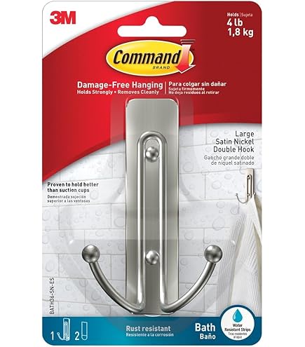 Command™ Large Utility Hook Value Pack , 3 Hooks, 6 Strips/Pack - The - View #5