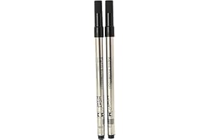 Montblanc 105158 Recharge pour Stylo Rollerball Montblanc - 2x Mystery Black - Noir - M - Taille Medium