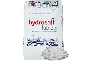 HSD HIMALAYAN SALT DIRECT Hydrosoft Salt Tablets 25kg For Tablet Water Softeners Best For Laundry Kitchen Dishwasher, Compatible to All water softener salt tablets, Food Grade 100% Genuine British water softener tablets