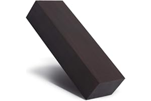 Heayzoki 12x4x2.5cm Black Ebony Wood,Wood Lumber Blank DIY Material for Music Instruments Tools Decorations,Stylish and Perfect for Handle Paperweight