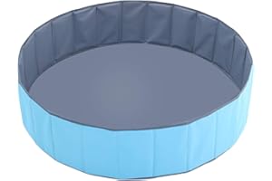 Warooma Kids Play Ball Pool Baby Round Ball Pit Comfortable Ocean Ball Pool Outdoor Indoor Nursery Baby Playpen, for Toddler Boys Girls,Blue,80 x 80 x 26 centimeters