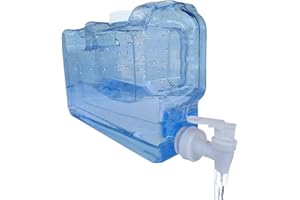 ROCK AND BABY Wassergetränkespender für Kühlschrank - Fassungsvermögen 4,2 Liter (142,02 Oz.) - Wiederverwendbar - BPA-Freie PETG-Flasche - Doppelter Ergonomischer Griff - Brunnen - Getränkespender - Camping - Büro