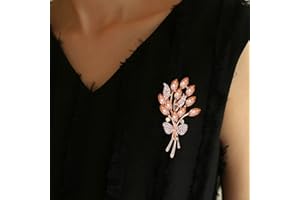Atentuyi Strass Di Cristallo Fiore Spilla Perni D'oro Cubic Zirconia Cristallo Spille Matrimonio Bouquet Brocce Cappotto Accessorio Per Le Donne E Ragazza (champagne)