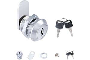 KOSHIFU Briefkastenschloss 16mm Schrankschloss Möbelschloss Briefkasten Schloß Hebelschloss Nockenschloss mit Schlüssel für Briefkästen, Schranktüren, Möbel