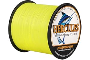 Hercules Super Cast 100-2000m 109-2187 Yards 6-100lbs Test Ligne de pêche tressée pour Eau salée PE Tresse Lignes de Poisson Superline 4 brins
