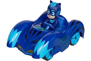 DICKIE TOYS Dickie Mask PJ Masks Vehículo de Juguete con Personaje, Color Azul (3142000)