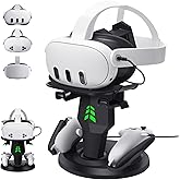 alcopanda VR Stand, Headset Charging Dock, VR Display Stand Accessories for Meta/Oculus Quest 3