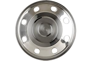 HANSEN STYLING PARTS Radzierblende gewölbt (1 Stück) Edelstahl 15 Zoll universell passende Radkappe Wohnmobile, PKW, Transporter und Anhänger (15 Zoll).