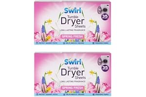 OZMOINT 2 Pack Spring Fresh Tumble Dryer Laundry Sheets - 70 Sheets For Fresh Clothes and Linen