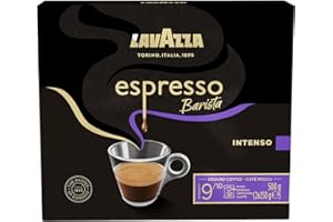 Lavazza, Espresso Barista Intenso, Café Moulu, 2 x 250g, Idéal pour la Machine Filtre ou Manuelle, Notes Aromatiques de Fruits Secs, pour un Espresso au Goût Intense et Velouté, Intensité 9/10, 500 g