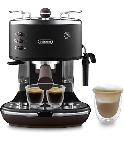 De'Longhi EC221.B Machine à Espresso Solo Pompe 15 Bars | 1100 W | 1 L | Noir | Compacte Et Fiable