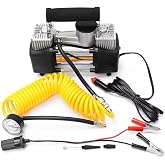 Vehicle Auto Tire Inflatables Compressor Air Pump Professional Cantali with Metal Double Cylinder