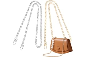 MYTAYT 2 StückTaschenkette, DIY Taschenkette Kette Handtaschenkettenriemen 120cm Taschenkette Gold geeignet für Crossbody-Taschen, Damenhandtaschen und Schultertaschen