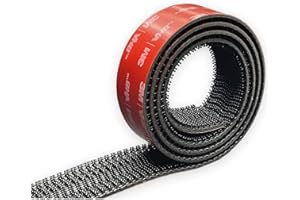 Dpm tapes Dual Lock SJ3870, 1 x taśma klejąca do mocowania samochodu, Dashcam, Go Pro, uchwyt na opłatę drogową, zamknięcie zatrzaskowe, produkt wysoce samoprzylepny, czarny (25,4 mm x 1 m)