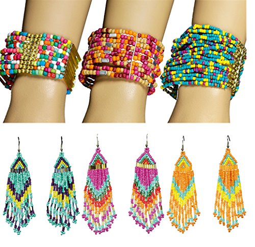 Preisvergleich Produktbild Panelize Hippie-Schmuck Ibiza Sommer Strandschmuck Perlenschmuck Indianerschmuck