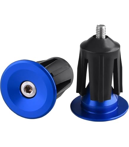 Ahead Kappe HOUSON 2 Stück Fahrradgriff Stecker, Aluminium Lenkerstopfen Endstopfen Lenkerendkappen Für Fahrrad Mountainbike Rennrad (22mm-24mm Lenker Stopfen