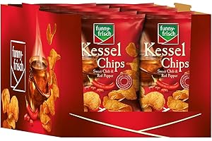 funny-frisch Kessel Chips Sweet Chili und Red Pepper,10er Pack (10 x 120 g)