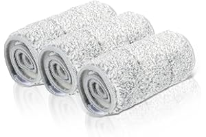 Masthome - Accesorios para Fregona y Cubeta, Cabezal de Repuesto de Microfibra para Fregona, Juego de 3 Cabezales de Repuesto para Fregona Plana para Limpieza de Suelos - B07GV6TQ86