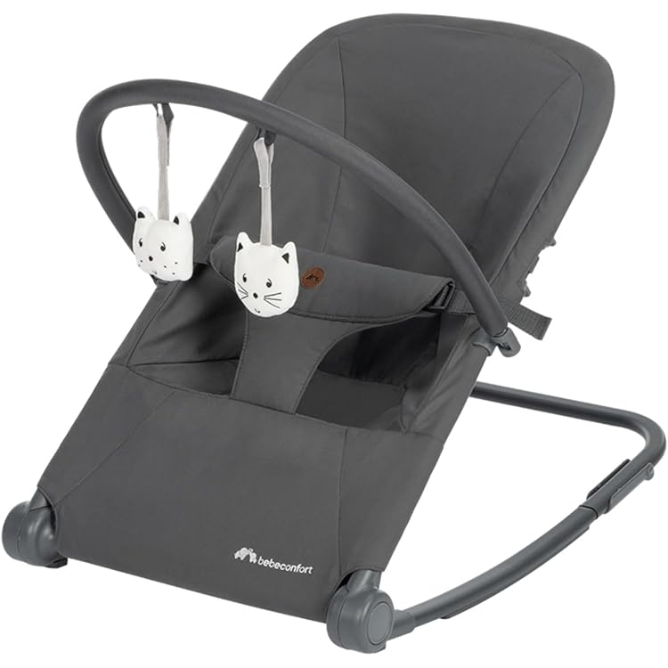 Transat Portable Lavable Transat Bébé Asalvo PARADISE 2-en-1 - Balançoire Et Bascule - 0-13 Kg, Harnais 3 Points - Pliable Et Lavable - Beige Transat Bébé 2 En 1
