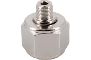 BELLEROFONTE Adattatore per riduttori di pressione bombola usa e getta-ricaricabili Grigio