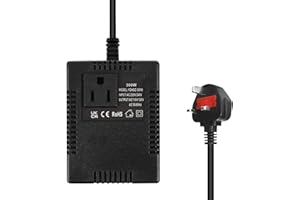 XUZIE 300W Voltage Converter Step Down Power Transformer, UK Plug 220v/240v to 110v/120v Converter, Intelligent Adapter Travel Power Adapter for WIFI, Power Bank, POS Machine