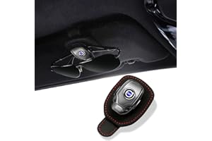 XIANGPICHI Car Glasses Holder Sunglasses Hanger for Car Sun Visor Leather Sunglasses Holder Clip Auto Eyeglasses Mount Ticket Card Clip (fit V-olvo)
