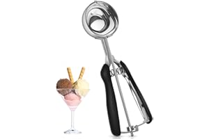 Tarnel Eisportionierer Edelstahl, Eislöffel Edelstahl Poliert für Eiscreme Melone Fleischbällchen Kuchen Teig Plätzchen Kekst