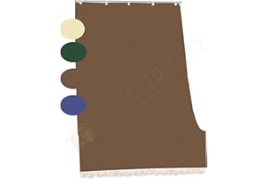 Home Tresor Tenda da Sole per Balconi in Tessuto Resistente per Esterno con Anelli e Ganci, Tenda Parasole a Cascata da Finestra e Veranda, Tinta Unita (140x250 cm, Marrone)