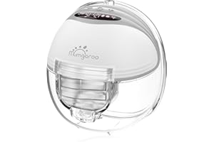 Milchpumpe Elektrisch Tragbar, Mumgaroo Stillen Pumpe mit 3 Modi und 12 Leistung, LCD-Digitalanzeige, Auslaufsichere und Geräuscharme Milchpumpe, Wiederaufladbar, 1 Stück