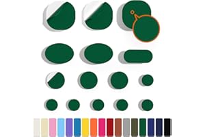 Skystuff 45 Stück Daunenjacke Flicken Nylon Reparaturband Selbstklebende Reparatur Flicken für Jacke Zelt Oberbekleidung Reparatur, Runde und ovale Form, Grün