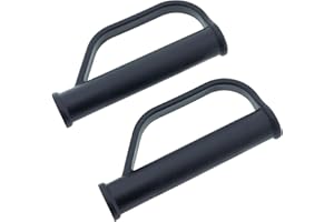 der kleine Handwerker 2 x maniglie di sicurezza per carrello, 25 mm, maniglie di ricambio per carrelli impilabili con protezione dagli urti, colore nero
