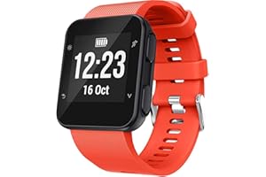 Shieranlee Band Compatibile con Garmin Forerunner 35,Regolabili Ricambio Morbido Silicone Sportivo Cinturini per Garmin Forerunner 35 Smart Watch, Fit 5.11-9.05 inch (130mm-230mm) Wrist