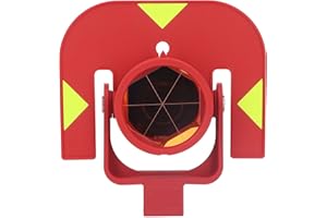 SPACNANA Prisma a Inclinazione Singola 64 Mm di Diametro Effettivo Prisma per Rilievi Topografici K9 Vetro Rivestito in Rame per la Sostituzione della Stazione Totale Costante 0 Mm